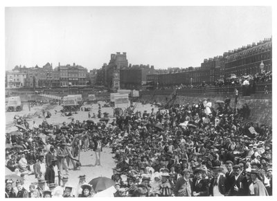 Cantantes en la playa de Margate, c.1900 de French Photographer